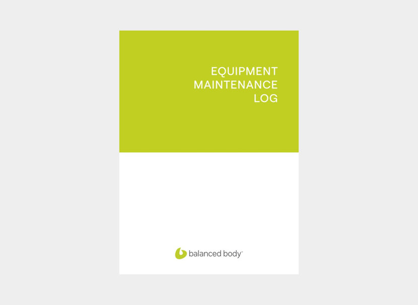 Equipement maintenace log cover
