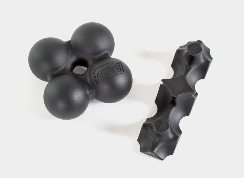 Black Sissel Spinefitter back stretcher device for spinal extension.