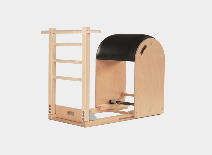 Pilates ladder barrel on white background
