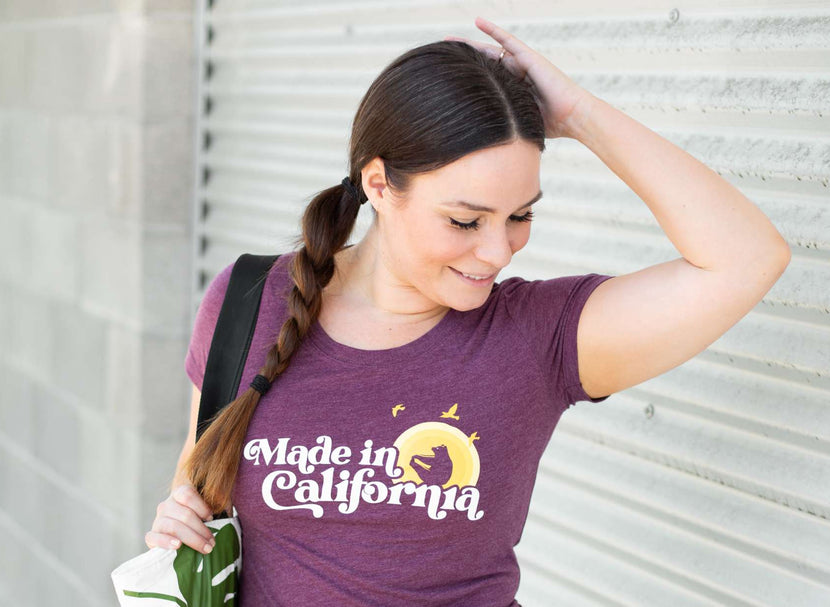 made in california womens tshirt front