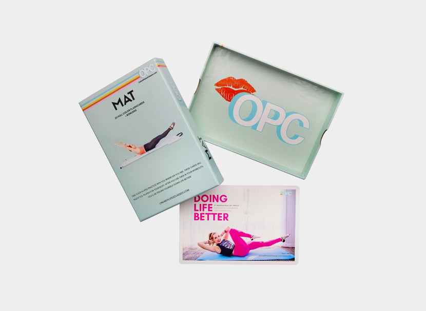 mat pilates flashcards by lesley logan