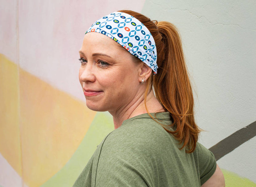 retro inspired elastic headband | caption::Retro Headband